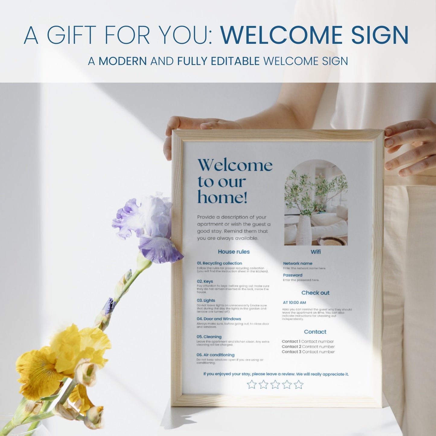 Airbnb Welcome Book Bundle Blue - Digital Teo Shop