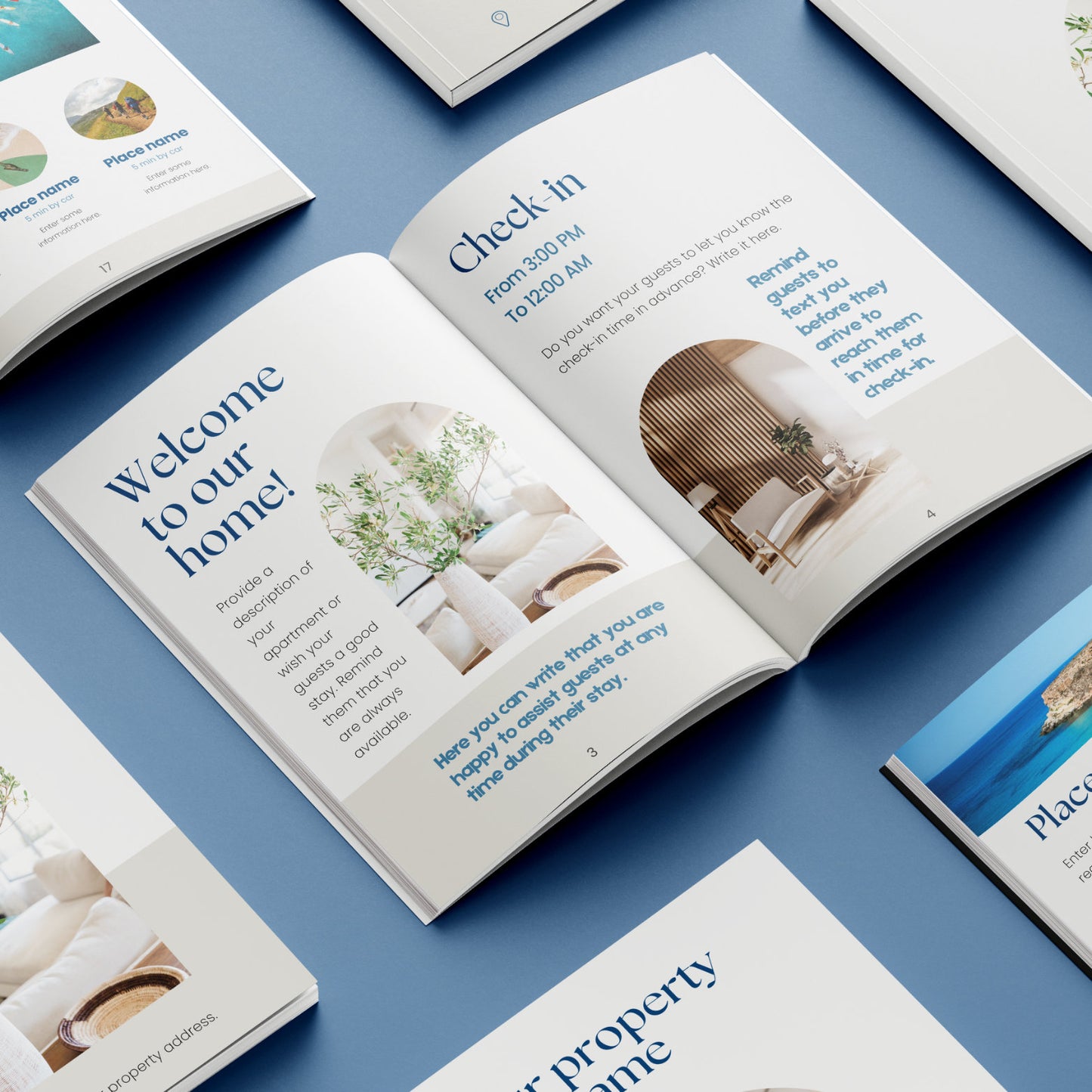 Airbnb Welcome Book Bundle Blue - Digital Teo Shop