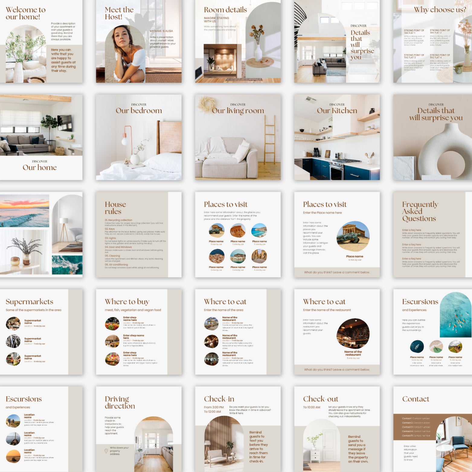 Airbnb Instagram Bundle Template - Digital Teo Shop