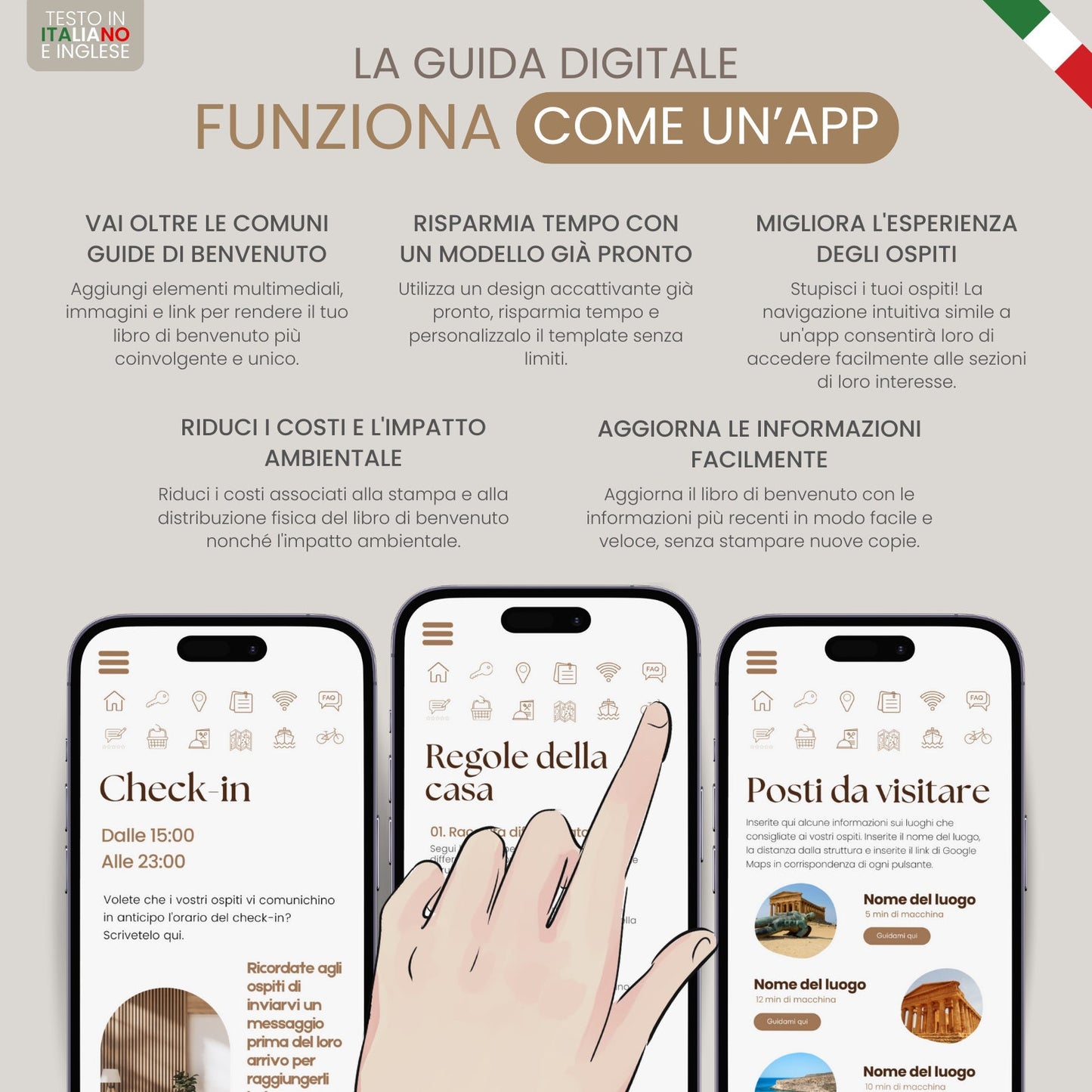 Bilingual Welcome Book – English & Italian Edition - Digital Teo Shop