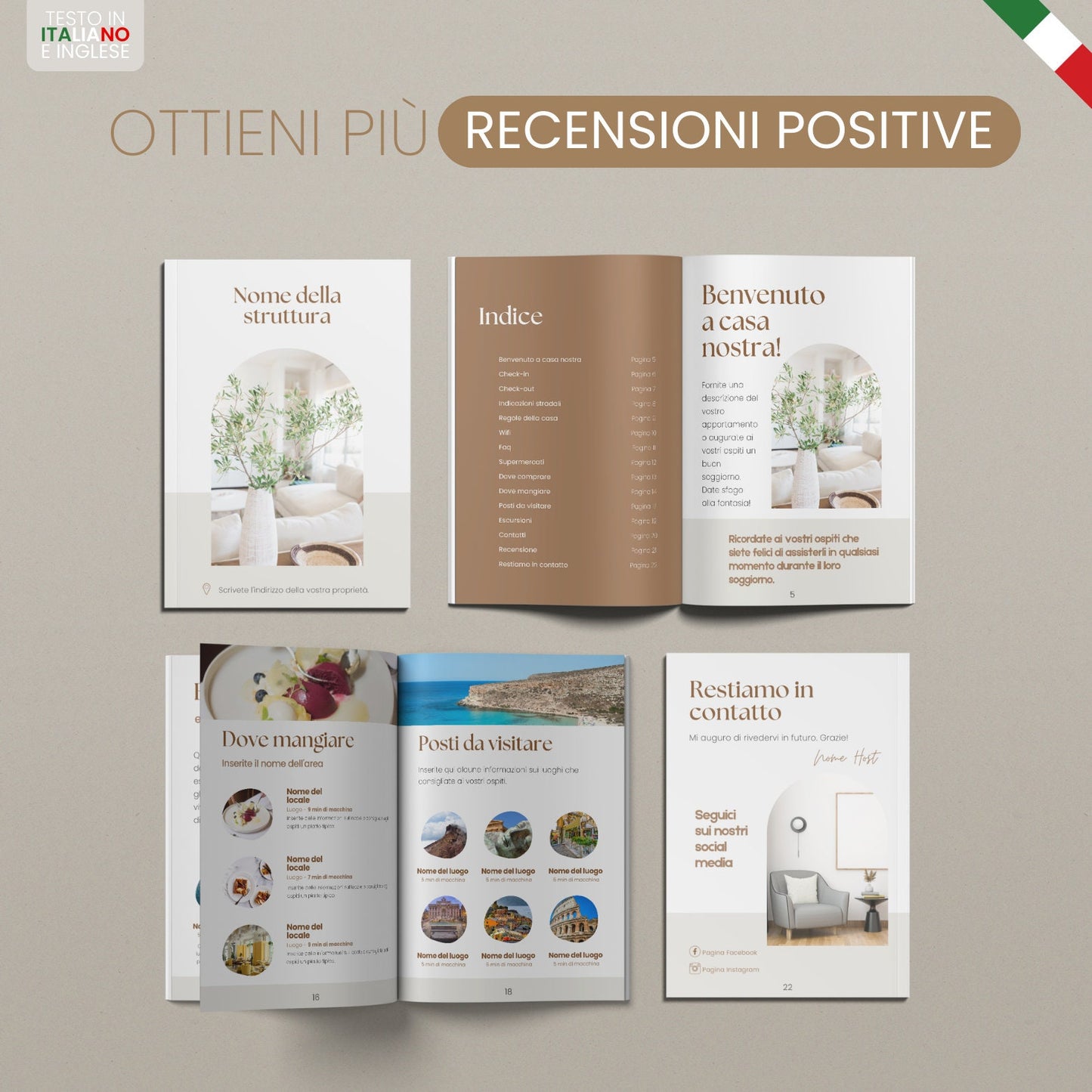 Bilingual Welcome Book – English & Italian Edition - Digital Teo Shop