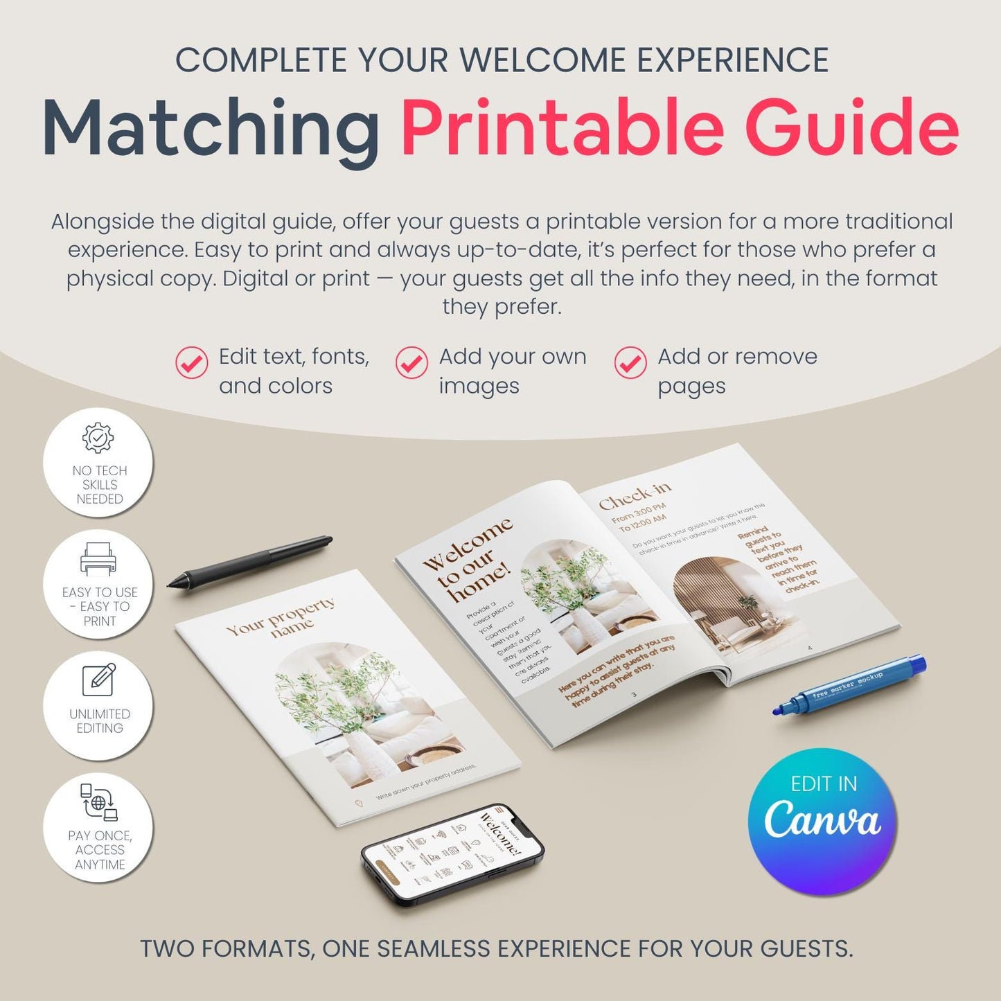 All-in-One Airbnb Welcome Kit - Digital Teo Shop
