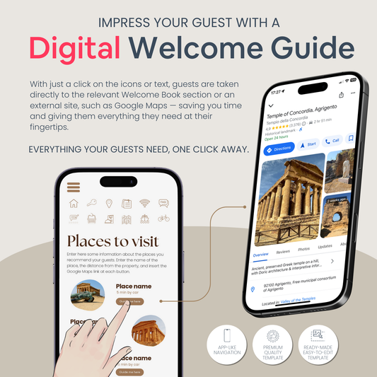 Airbnb Welcome Book Bundle Beige - Digital Teo Shop