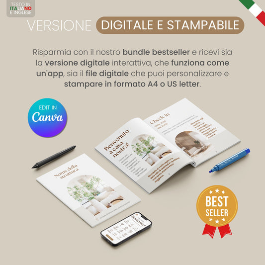Bilingual Welcome Book – English & Italian Edition - Digital Teo Shop