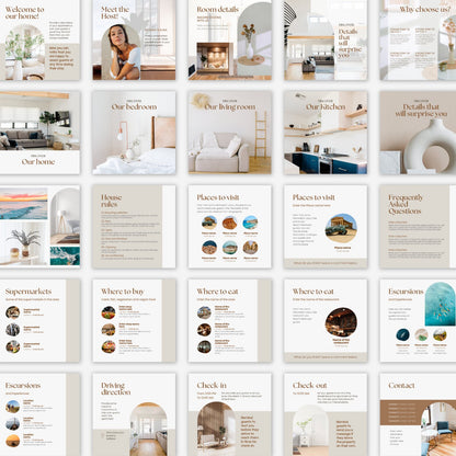 Airbnb Instagram Social Media Template - Digital Teo Shop