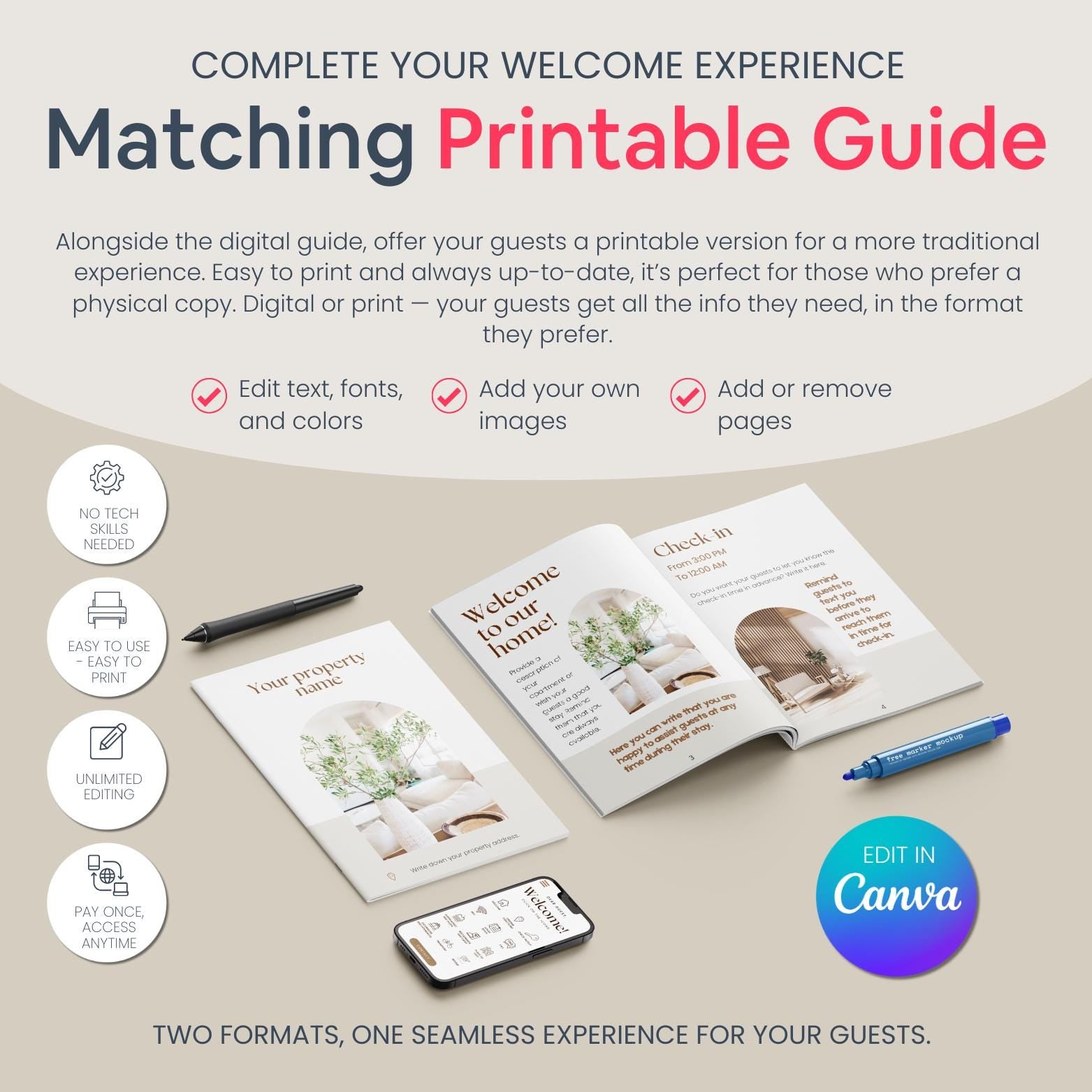 All-in-One Airbnb Welcome Kit - Digital Teo Shop